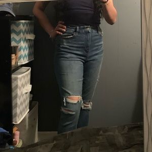 american eagle high rise jeans